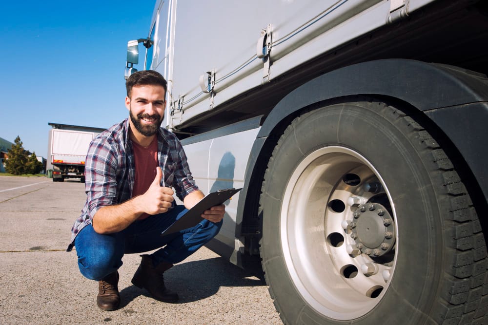 vérification et contrôle par DPL du camion poids lourd