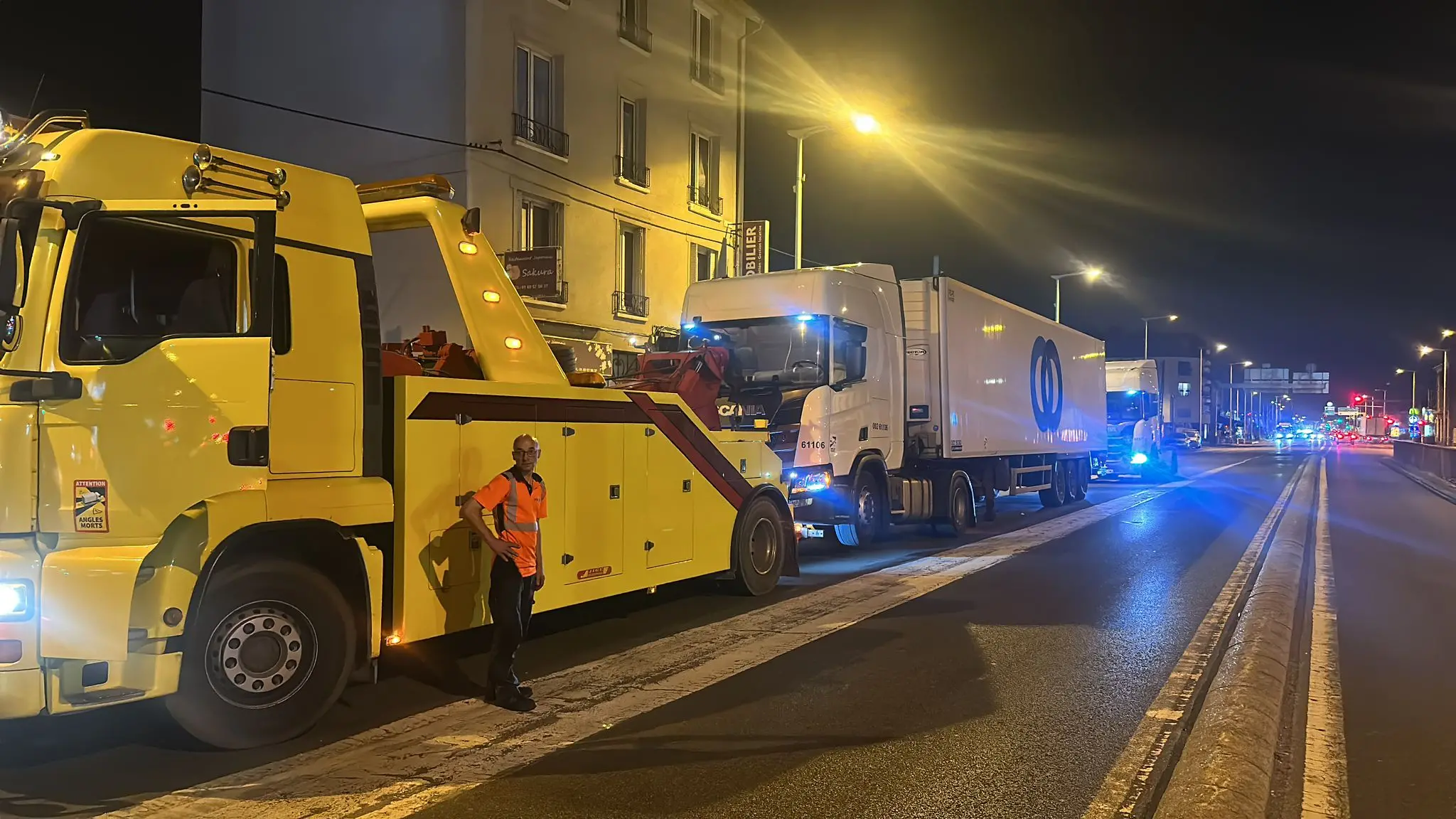 Remorquage de camion poids lourd