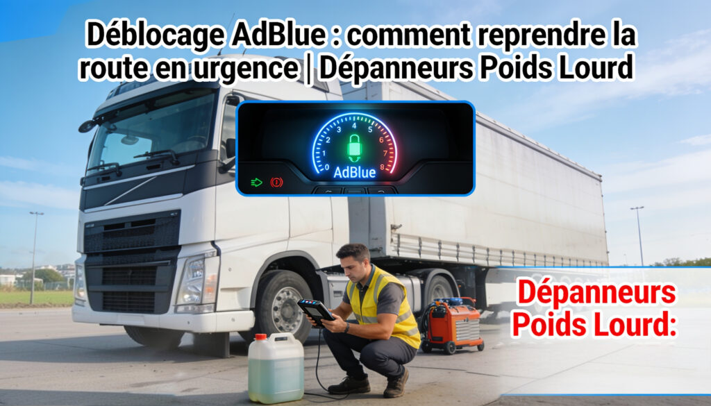 Déblocage AdBlue : comment reprendre la route en urgence | Dépanneurs Poids Lourd