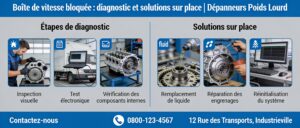 Boîte de vitesse bloquée : diagnostic et solutions sur place | Dépanneurs Poids Lourd