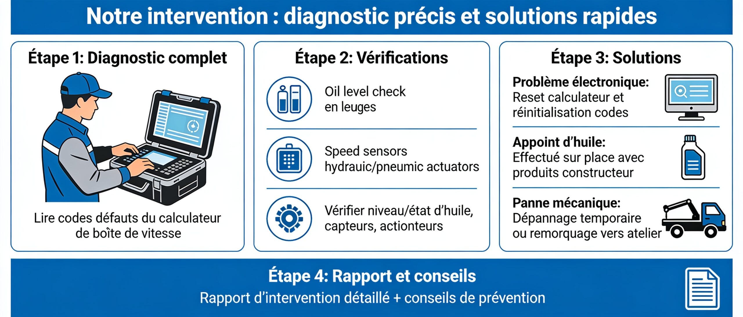 Notre intervention : diagnostic précis et solutions rapides