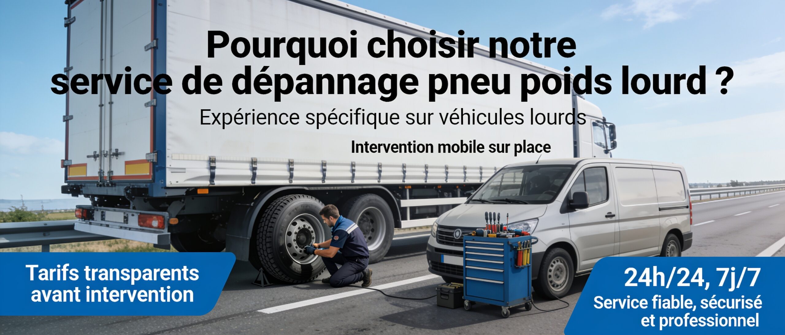 Pourquoi choisir notre service de dépannage pneu poids lourd ?